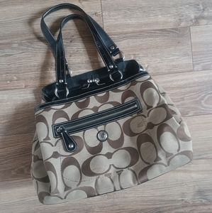 Brown coach bag